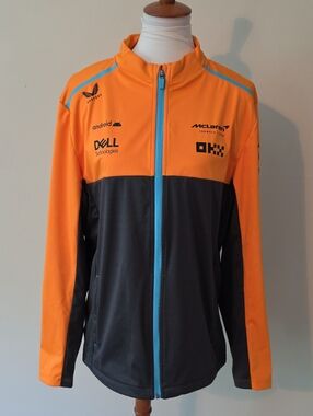 Castore McLaren Men’s Racing Team Orange & Blue Zip Jacket Formula 1 Team